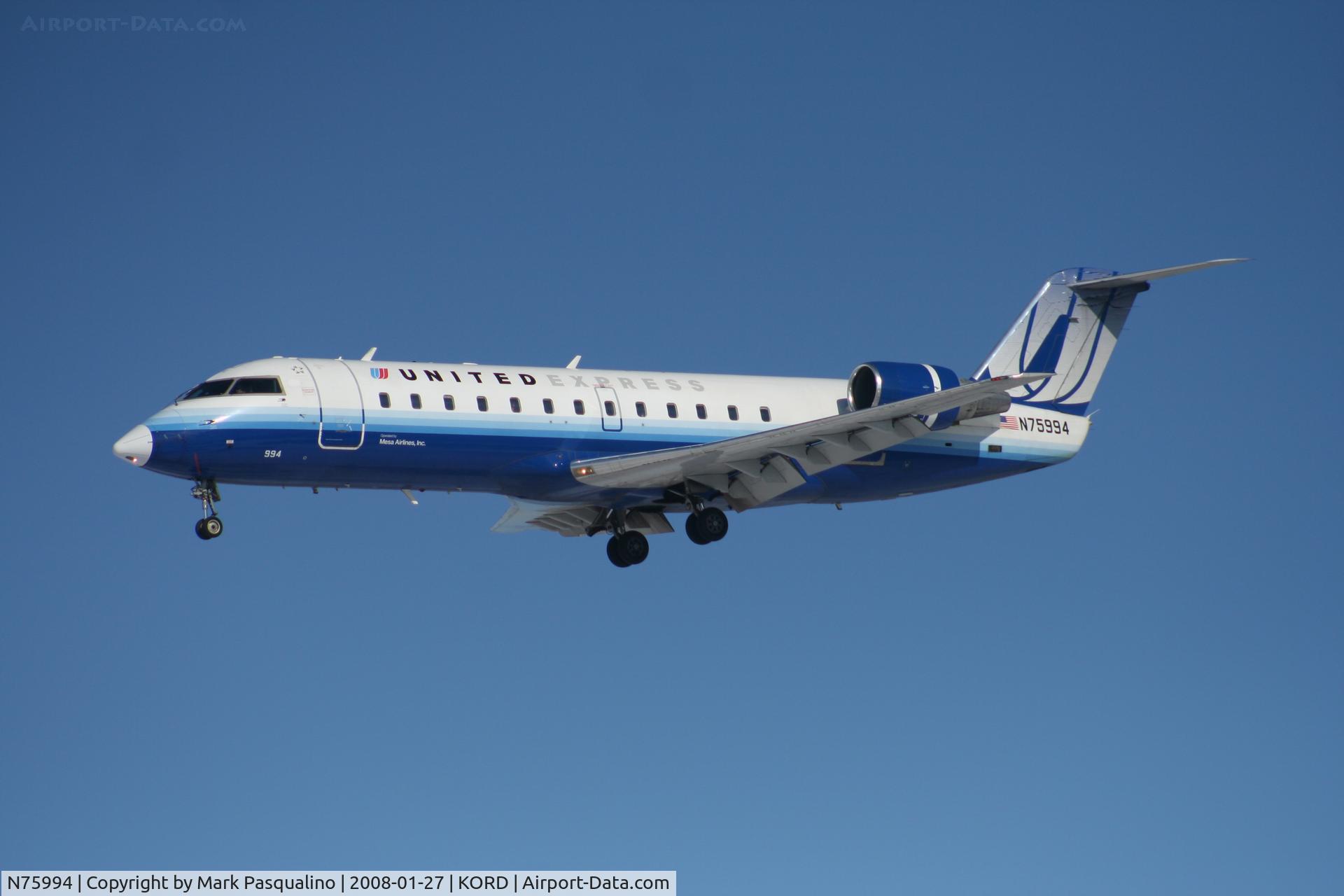 N75994, 2000 Bombardier CRJ-200ER (CL-600-2B19) C/N 7367, CL-600-2B19