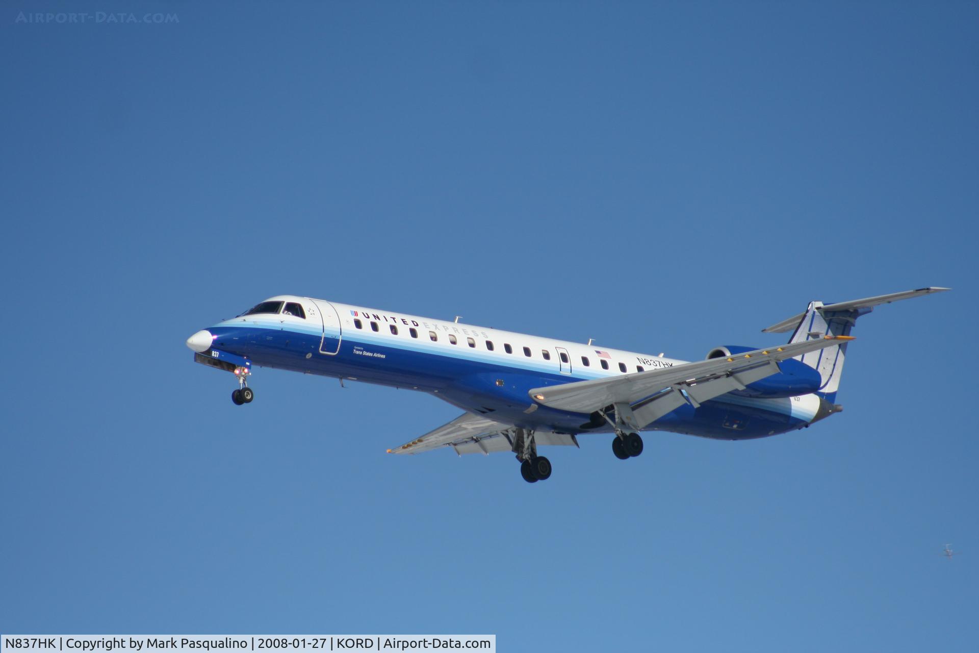 N837HK, 2000 Embraer ERJ-145LR (EMB-145LR) C/N 145255, EMB-145LR