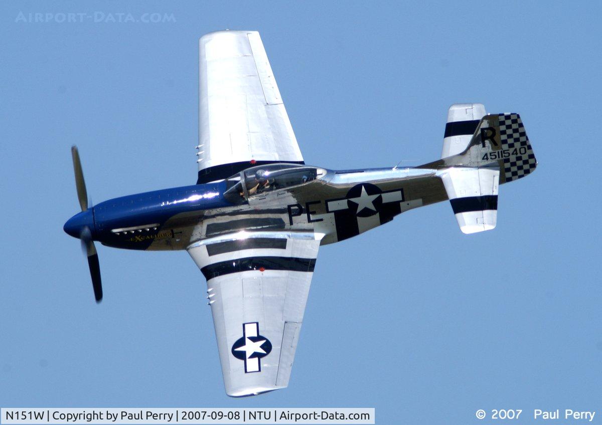 N151W, 1945 North American F-51D Mustang C/N 124-48293, Her solo demo, including the photo pass