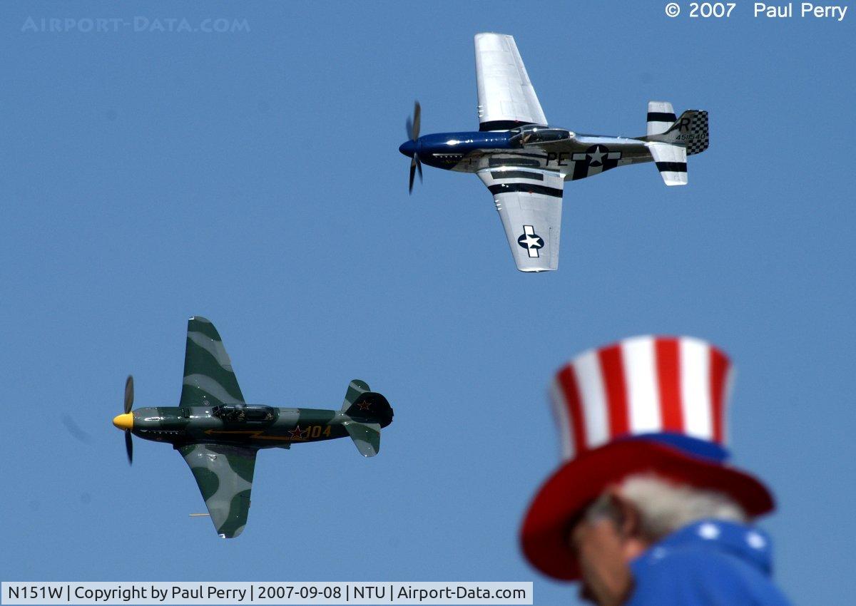 N151W, 1945 North American F-51D Mustang C/N 124-48293, More formation work for her, and Uncle Sam approves
