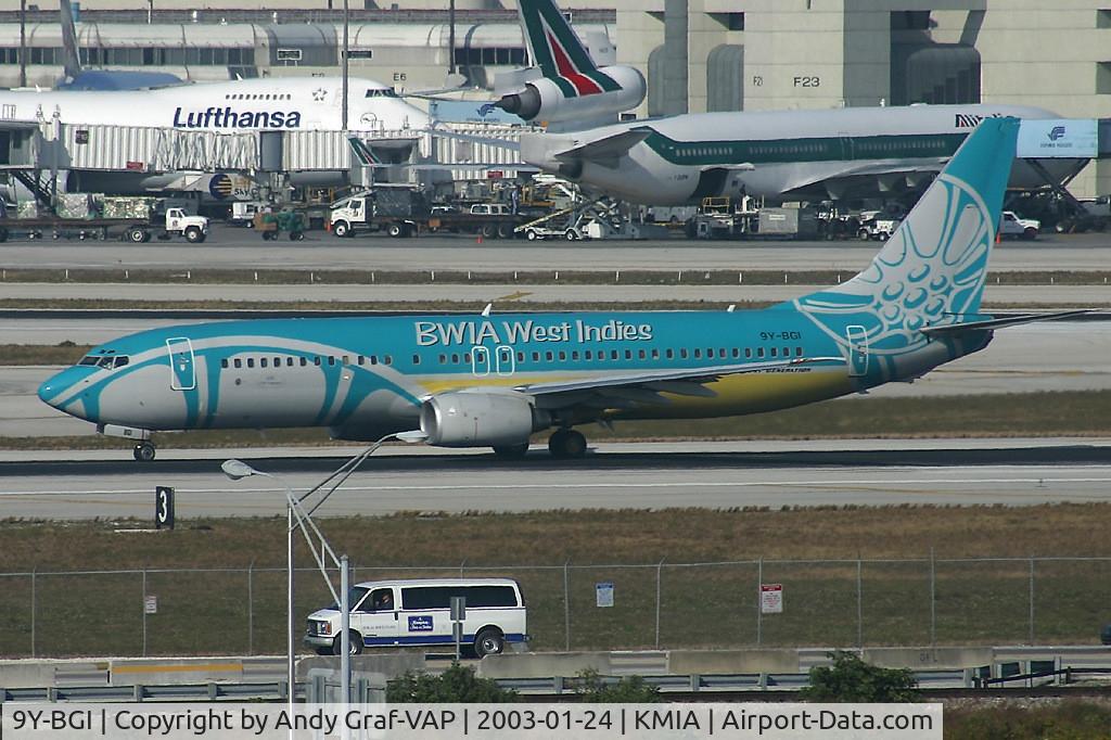 9Y-BGI, 2000 Boeing 737-8Q8 C/N 28232, BWIA 737-800