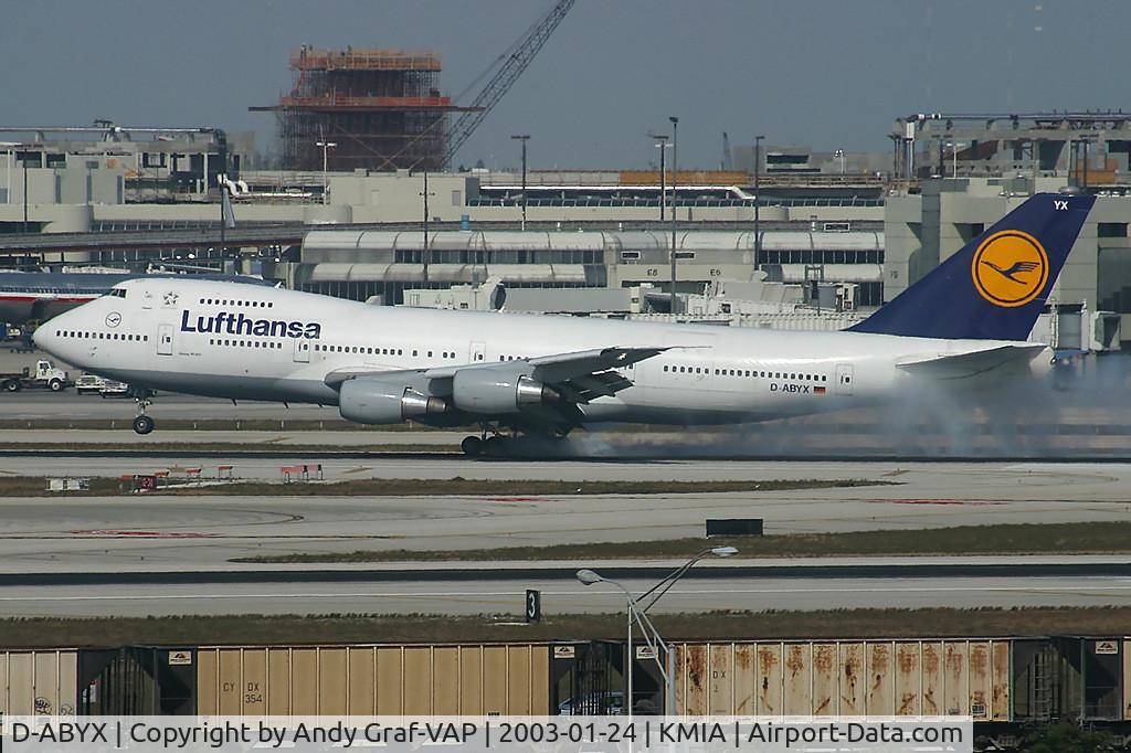 D-ABYX, 1981 Boeing 747-230B C/N 22670, Lufthansa 747-200