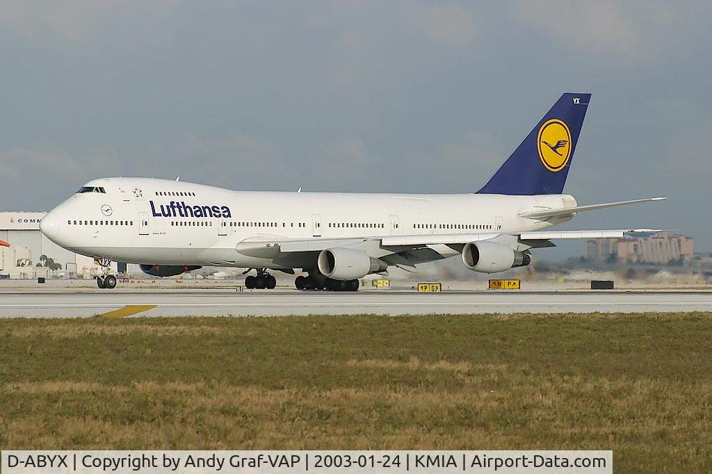 D-ABYX, 1981 Boeing 747-230B C/N 22670, Lufthansa 747-200