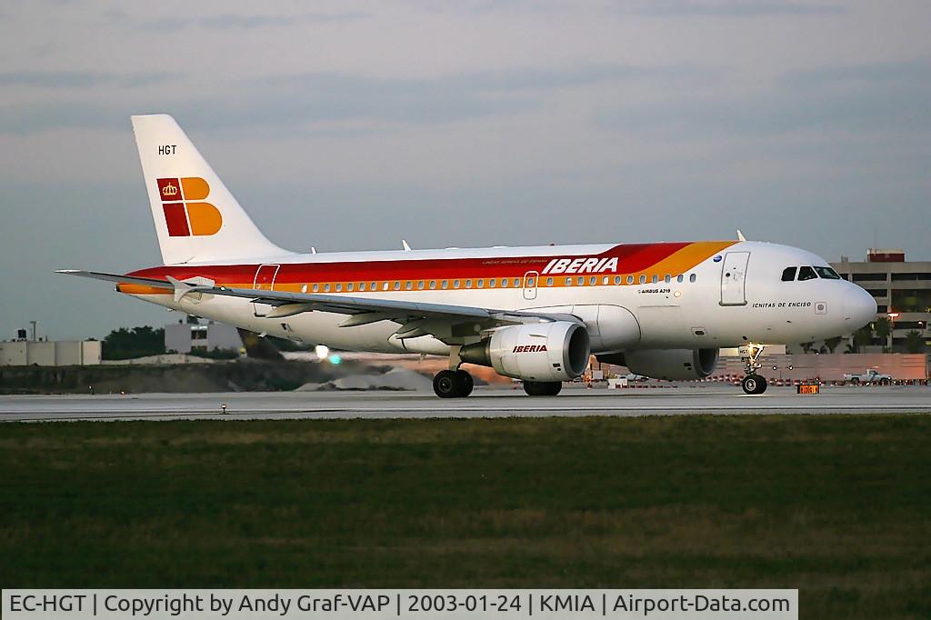 EC-HGT, 2000 Airbus A319-111 C/N 1247, Iberia A319
