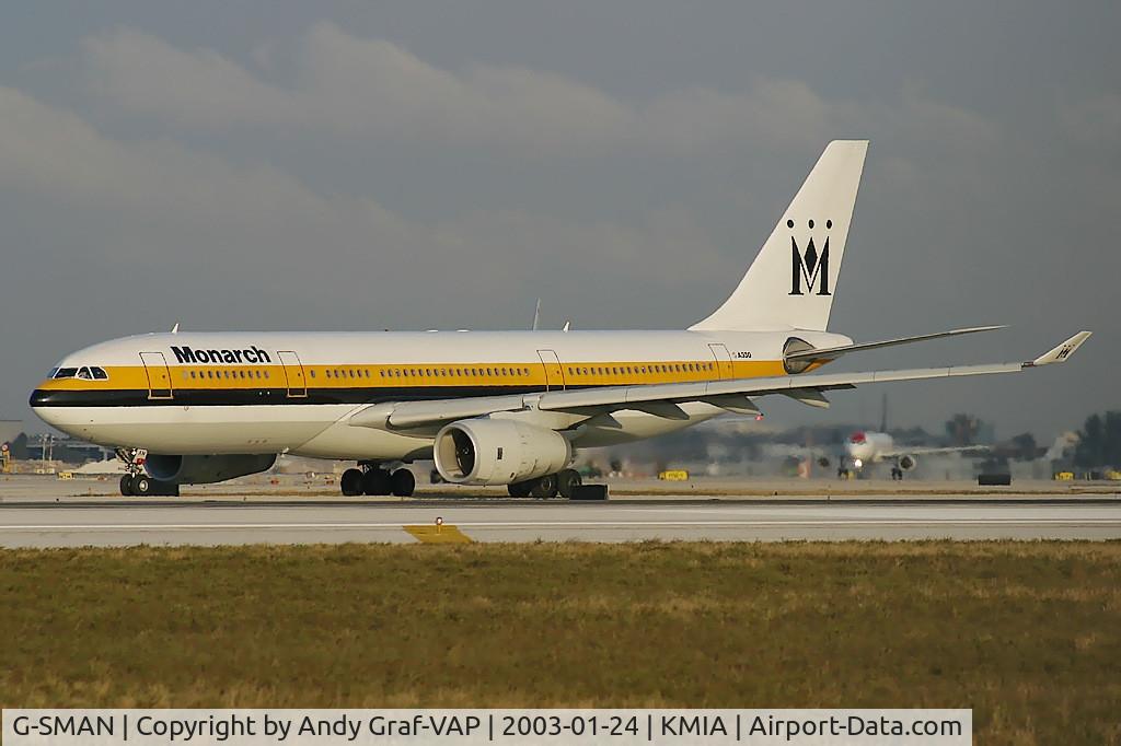G-SMAN, 1999 Airbus A330-243 C/N 261, Monarch A330-200