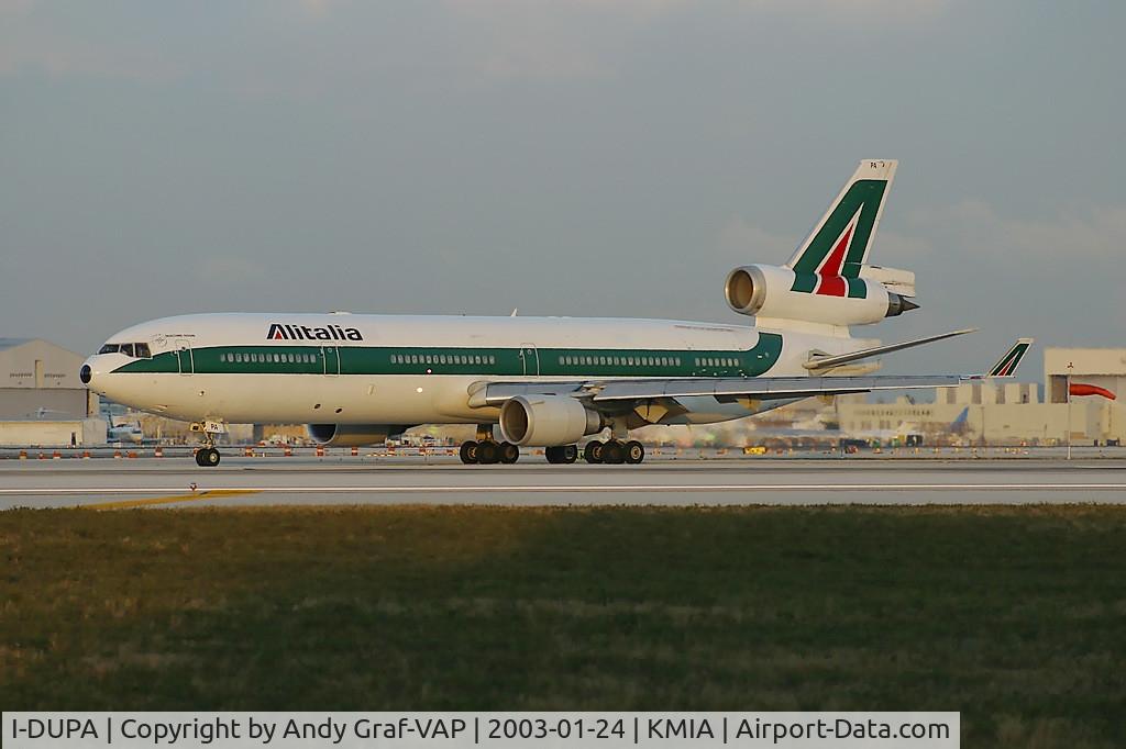 I-DUPA, 1991 McDonnell Douglas MD-11F C/N 48426, Alitalia MD11