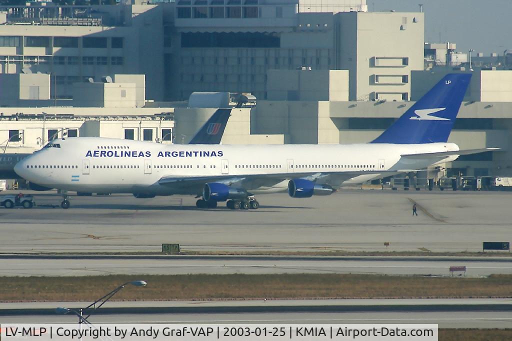 LV-MLP, 1979 Boeing 747-287B C/N 21726, Aerolineas Argentinas 747-200