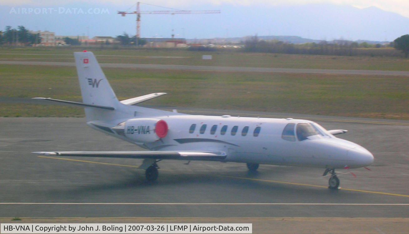 HB-VNA, 1994 Cessna 560 Citation Ultra C/N 560-0280, Citation at Perpignan, France