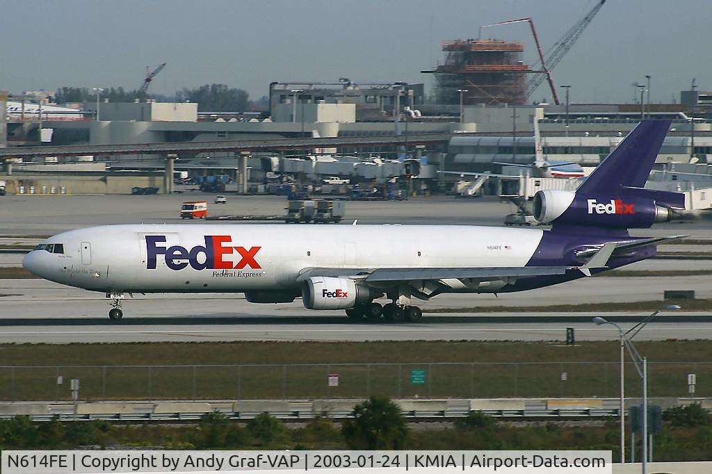 N614FE, 1992 McDonnell Douglas MD-11F C/N 48528, FEDEX MD11