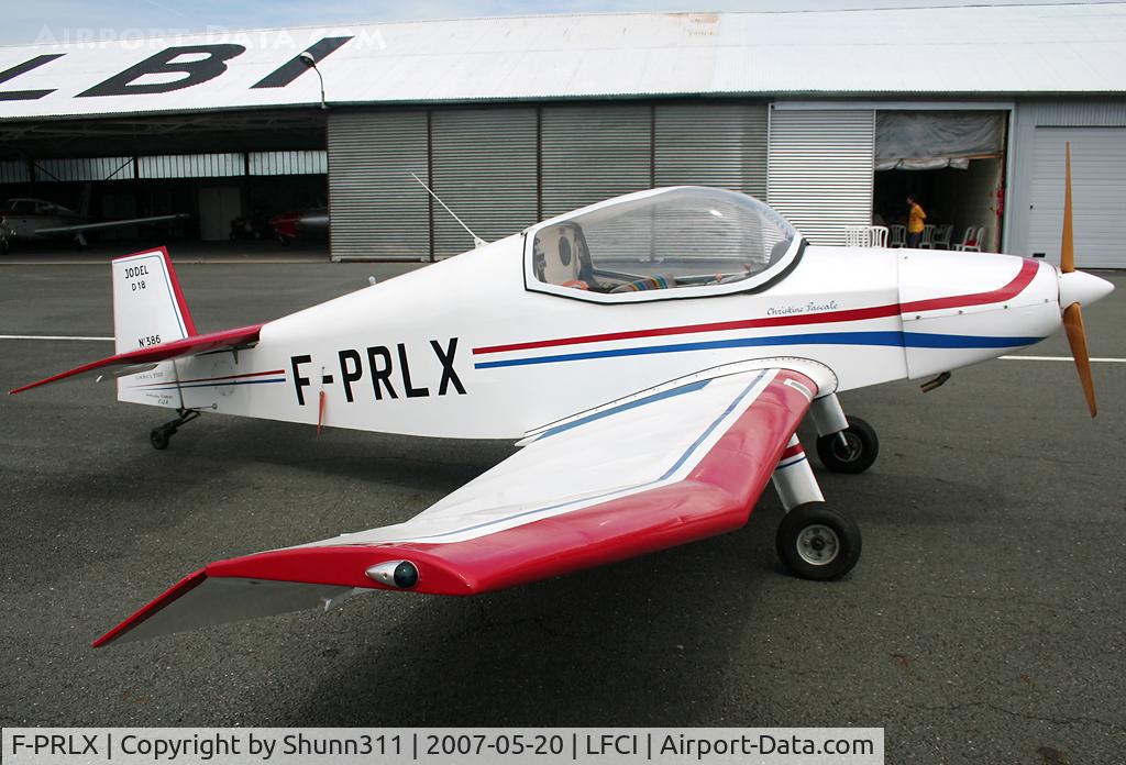 F-PRLX, Jodel D-18 C/N 386, Displayed during RSA Day