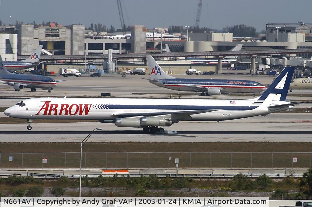 N661AV, 1968 Douglas DC-8-63F C/N 45969, Arrow DC 8-63