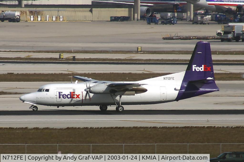N712FE, 1981 Fokker F-27-500 Friendship C/N 10613, FEDEX F27