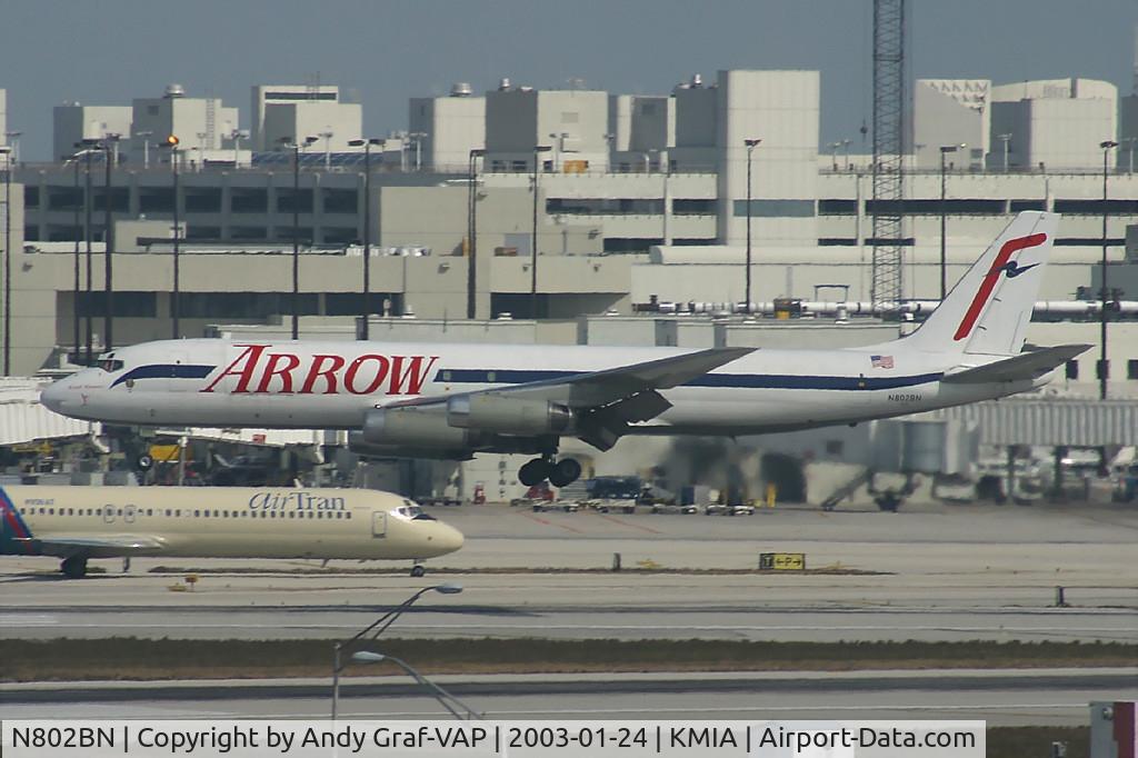 N802BN, 1967 Douglas DC-8-62 C/N 45909, Arrow DC 8-62