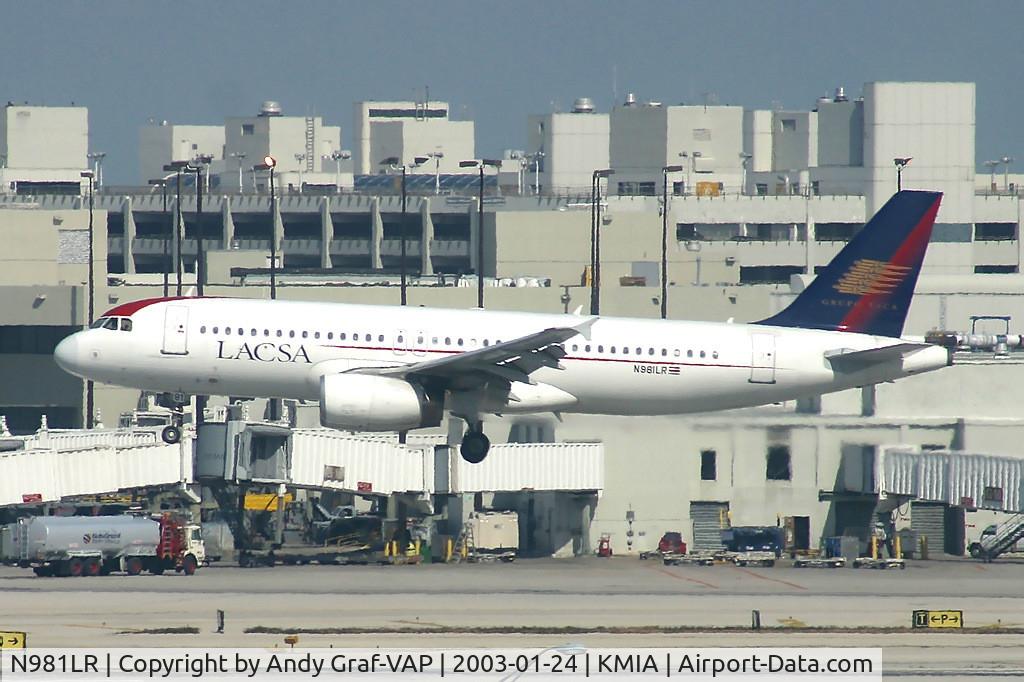 N981LR, 1995 Airbus A320-233 C/N 558, LACSA A320