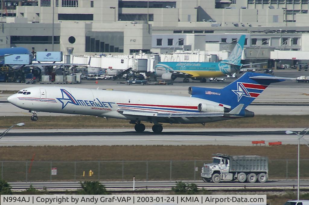 N994AJ, 1975 Boeing 727-233F C/N 20942, Amerijet 727-200