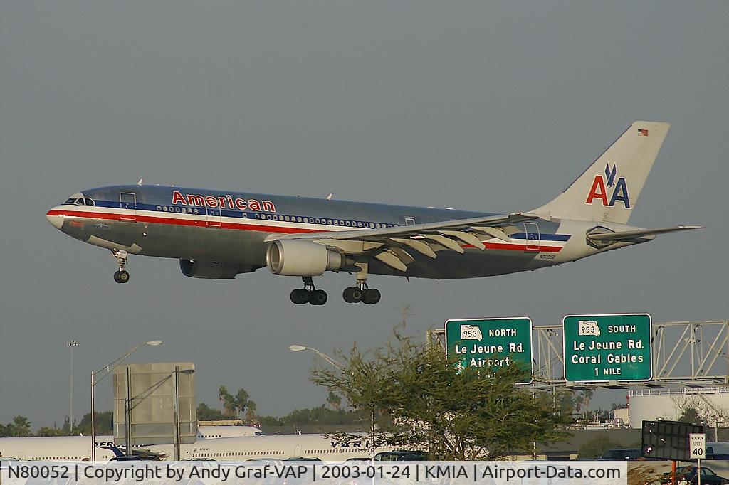 N80052, 1988 Airbus A300B4-605R C/N 460, American Airlines A300-600