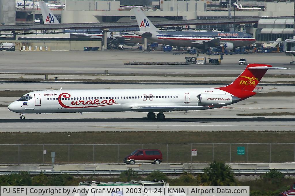 PJ-SEF, 1982 McDonnell Douglas MD-82 (DC-9-82) C/N 49123, DCA MD80