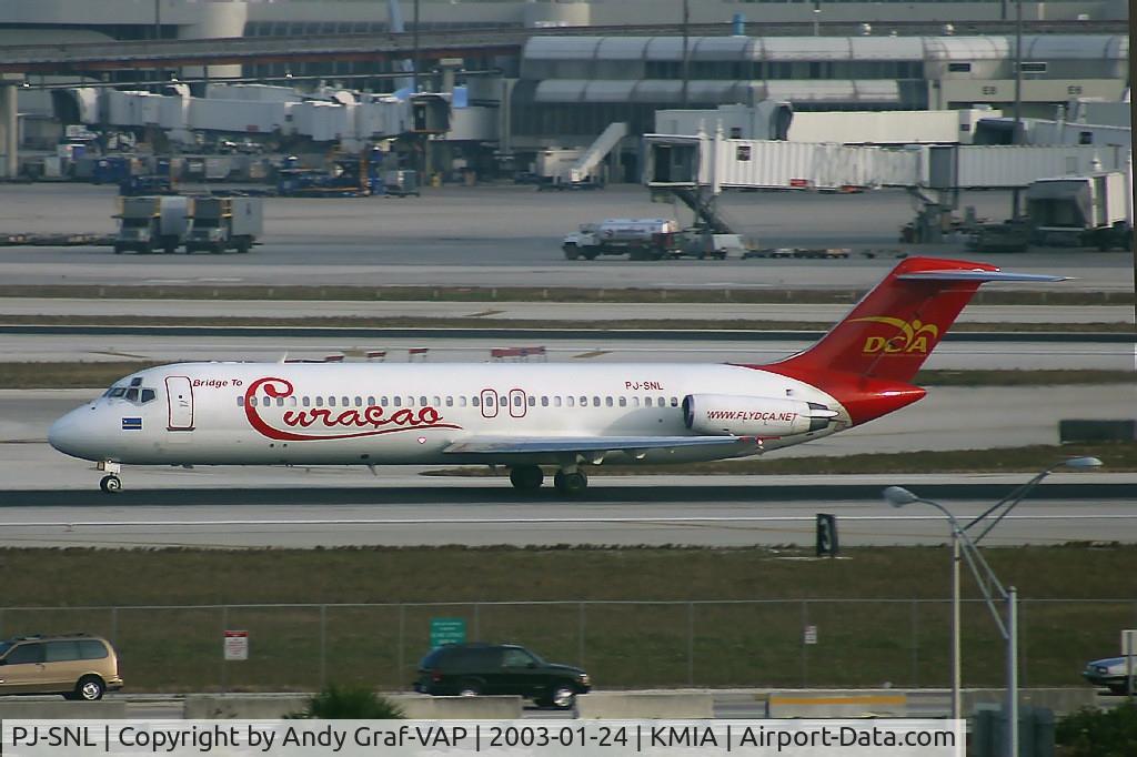 PJ-SNL, 1981 McDonnell Douglas DC-9-31 C/N 48154, DCA DC 9-32