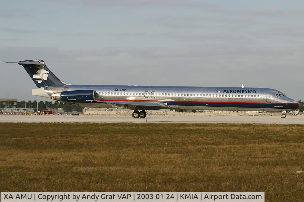 XA-AMU, 1990 McDonnell Douglas MD-88 C/N 49928, Aeromexico MD80