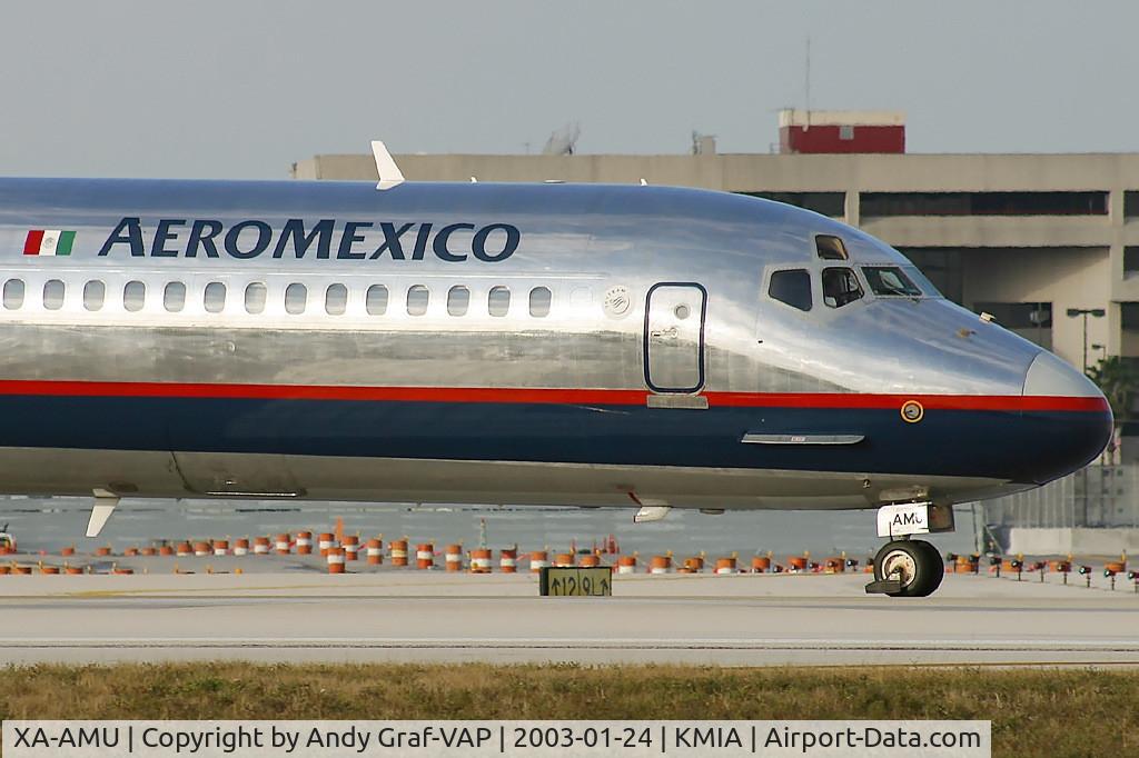 XA-AMU, 1990 McDonnell Douglas MD-88 C/N 49928, Aeromexico MD80