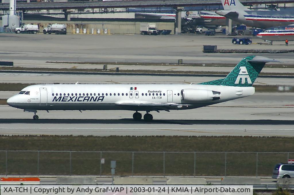 XA-TCH, 1991 Fokker 100 (F-28-0100) C/N 11375, Mexicana F100
