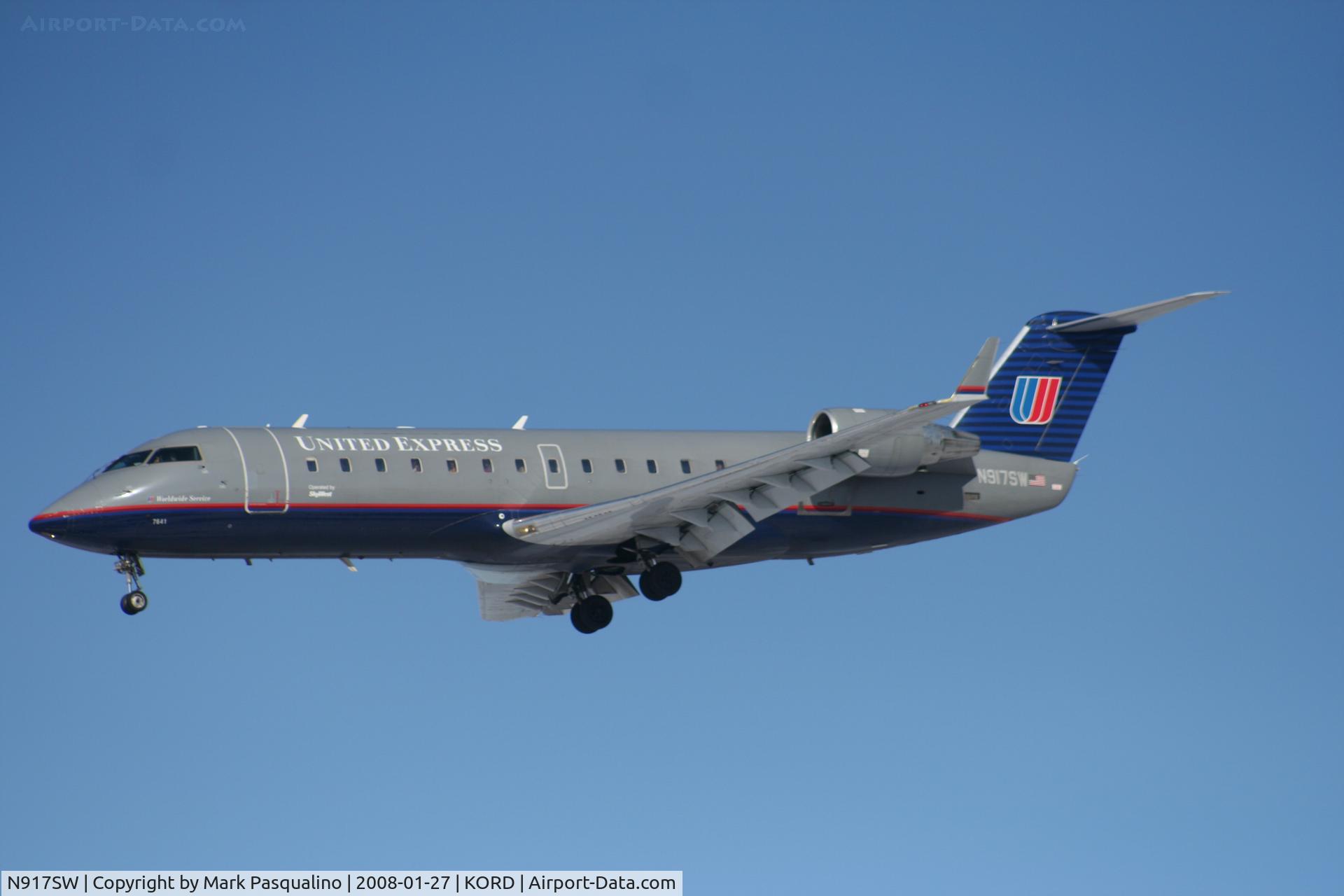 N917SW, 2002 Canadair CRJ-200LR (CL-600-2B19) C/N 7641, CL-600-2B19