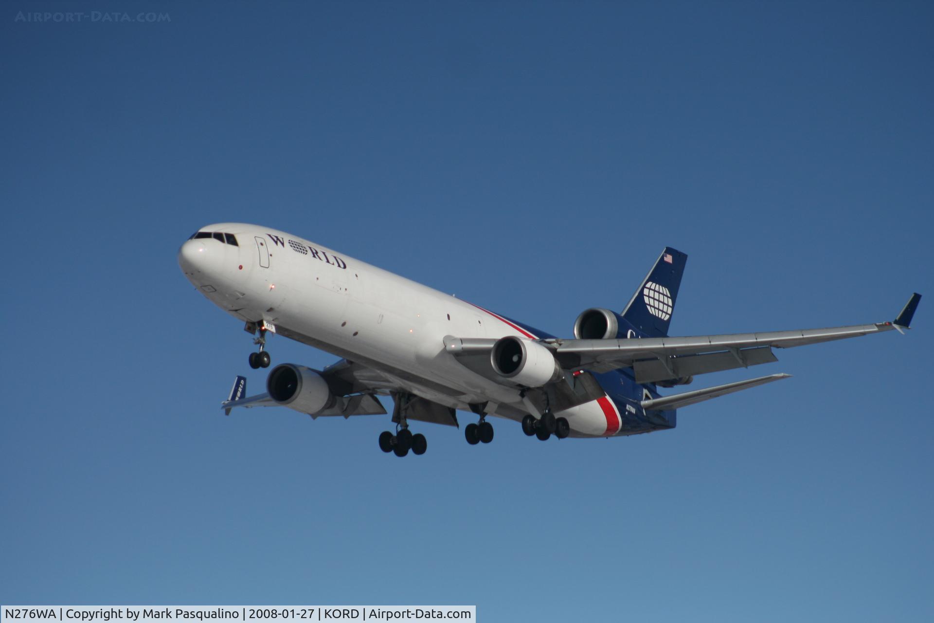 N276WA, 1995 McDonnell Douglas MD-11F C/N 48632, MD-11F