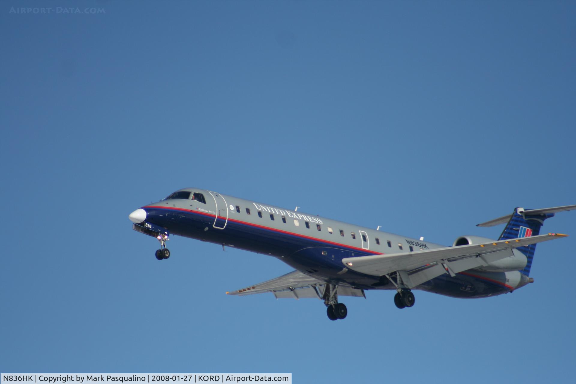 N836HK, 2003 Embraer ERJ-145LR (EMB-145LR) C/N 145695, EMB-145LR