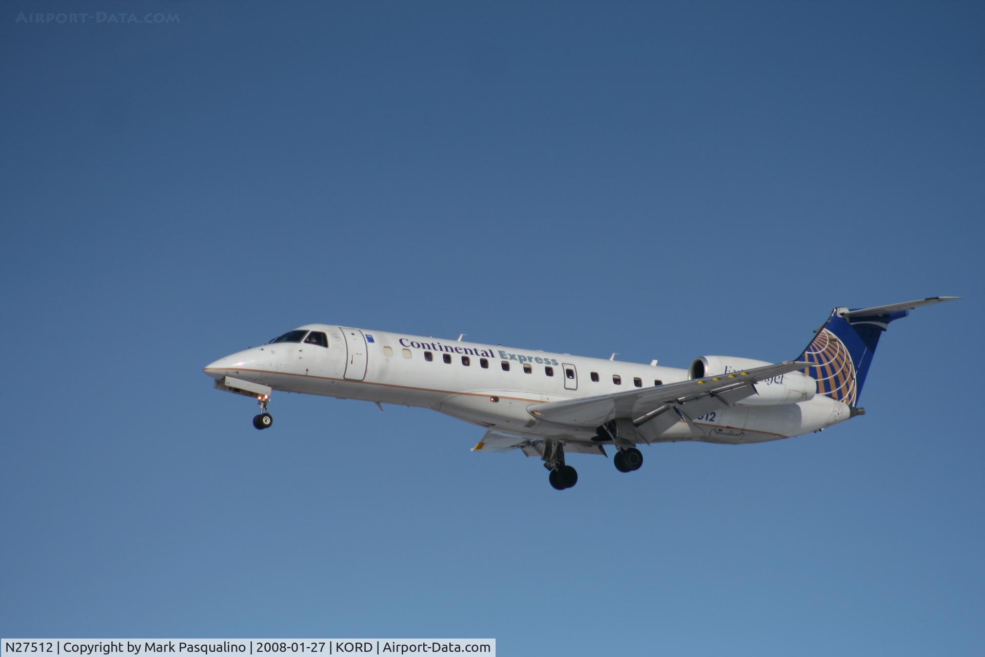 N27512, 2000 Embraer ERJ-135ER (EMB-135ER) C/N 145274, EMB-135ER