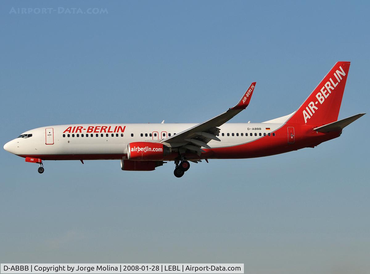 D-ABBB, 2001 Boeing 737-86J C/N 32624, New livery and new colours...