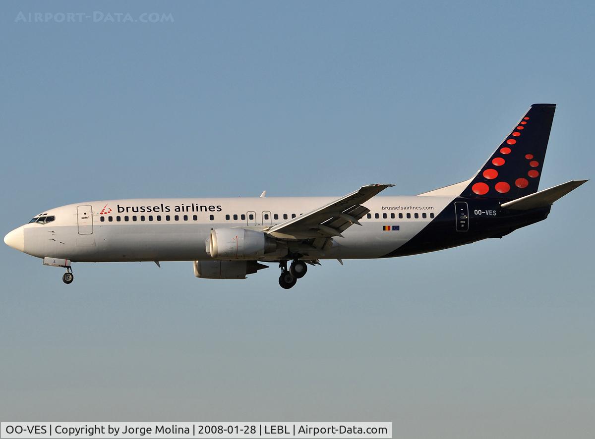 OO-VES, 1996 Boeing 737-43Q C/N 28493, 