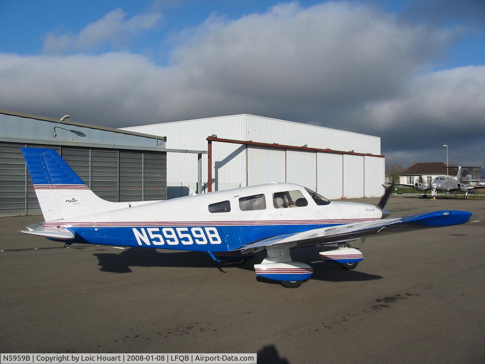 N5959B, 2000 Piper PA-28-181 C/N 2843320, Arrival in Europe
