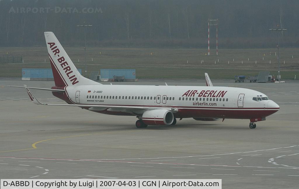 D-ABBD, 2001 Boeing 737-86J C/N 30880, Air Berlin 737-800