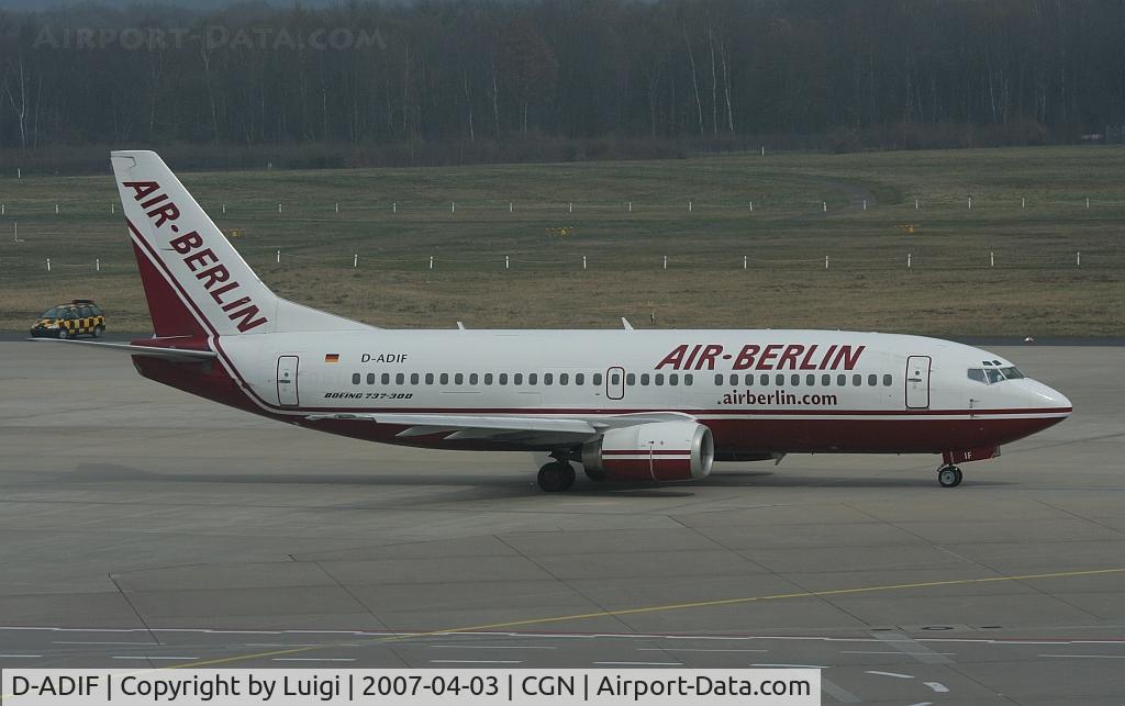 D-ADIF, 1991 Boeing 737-3L9 C/N 25125, Air Berlin 737-300