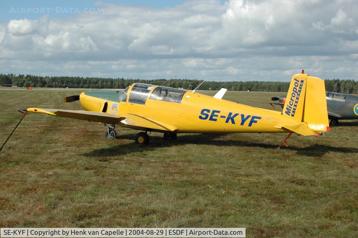 SE-KYF, 1953 Saab 91B Safir C/N 91-249, VapnÃ¶ FlygklubbSaab Safir at Kallinge airfield