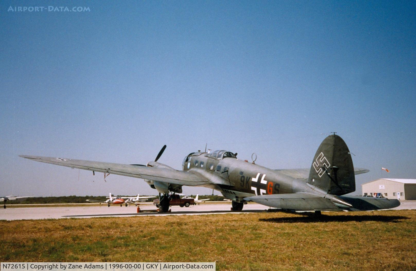 N72615, CASA C-2.111F C/N 118, The ill fated CAF He-111 / Casa 2.111 at Arlington after an engine change.