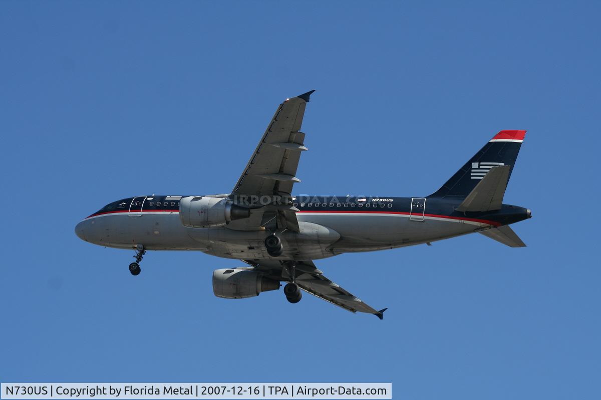 N730US, 2000 Airbus A319-112 C/N 1182, US Airways