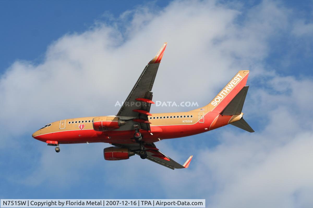 N751SW, 1999 Boeing 737-7H4 C/N 29803, Southwest