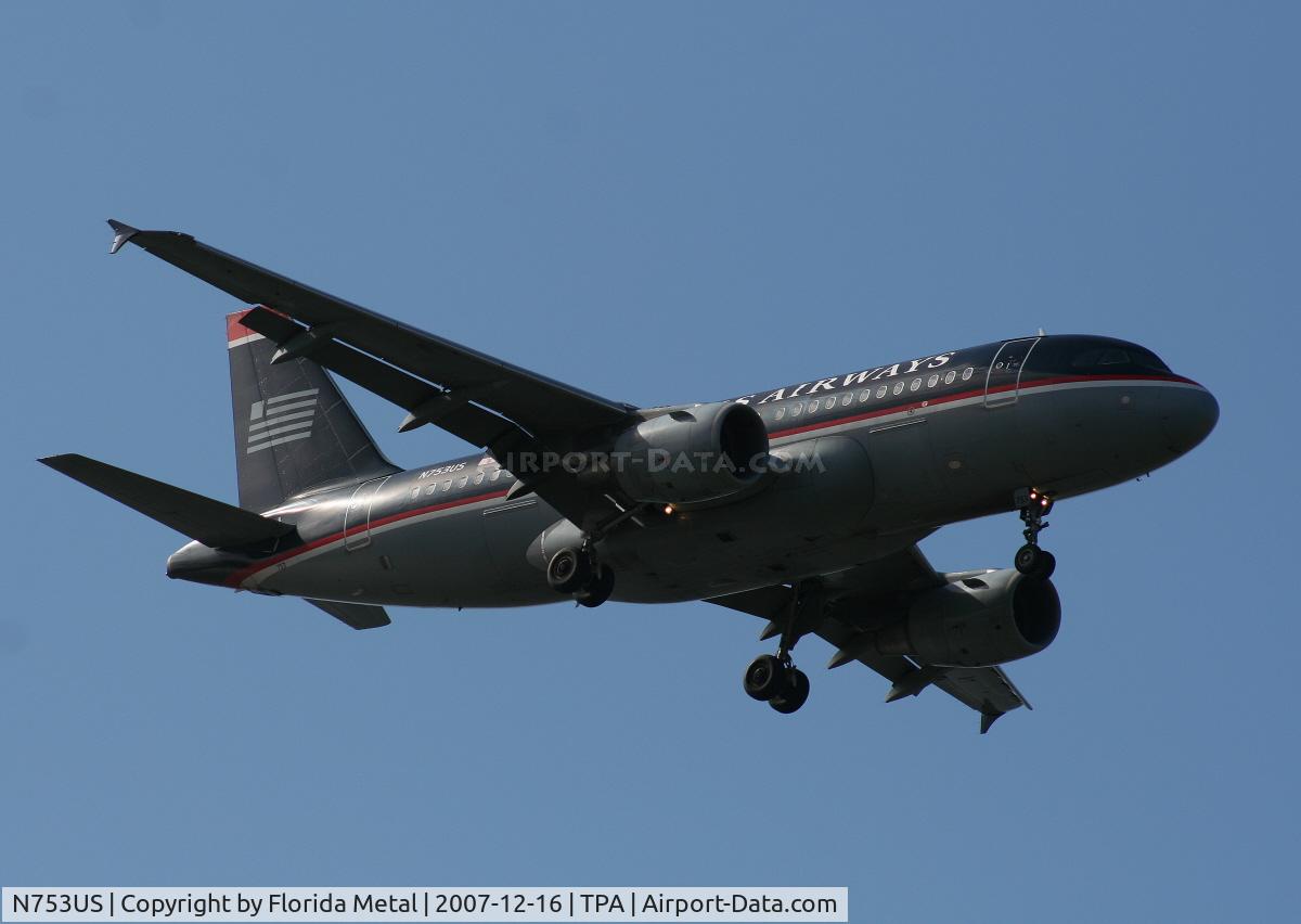 N753US, 2000 Airbus A319-112 C/N 1326, US Airways