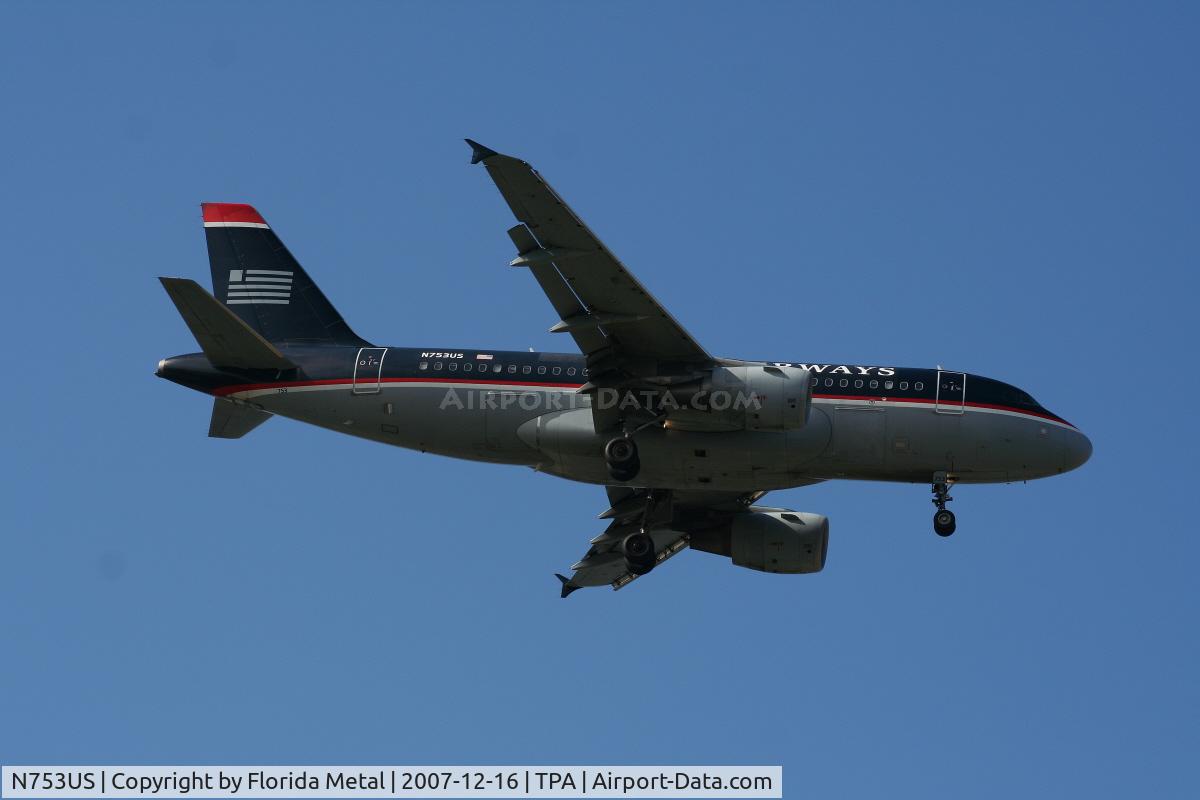 N753US, 2000 Airbus A319-112 C/N 1326, US Airways