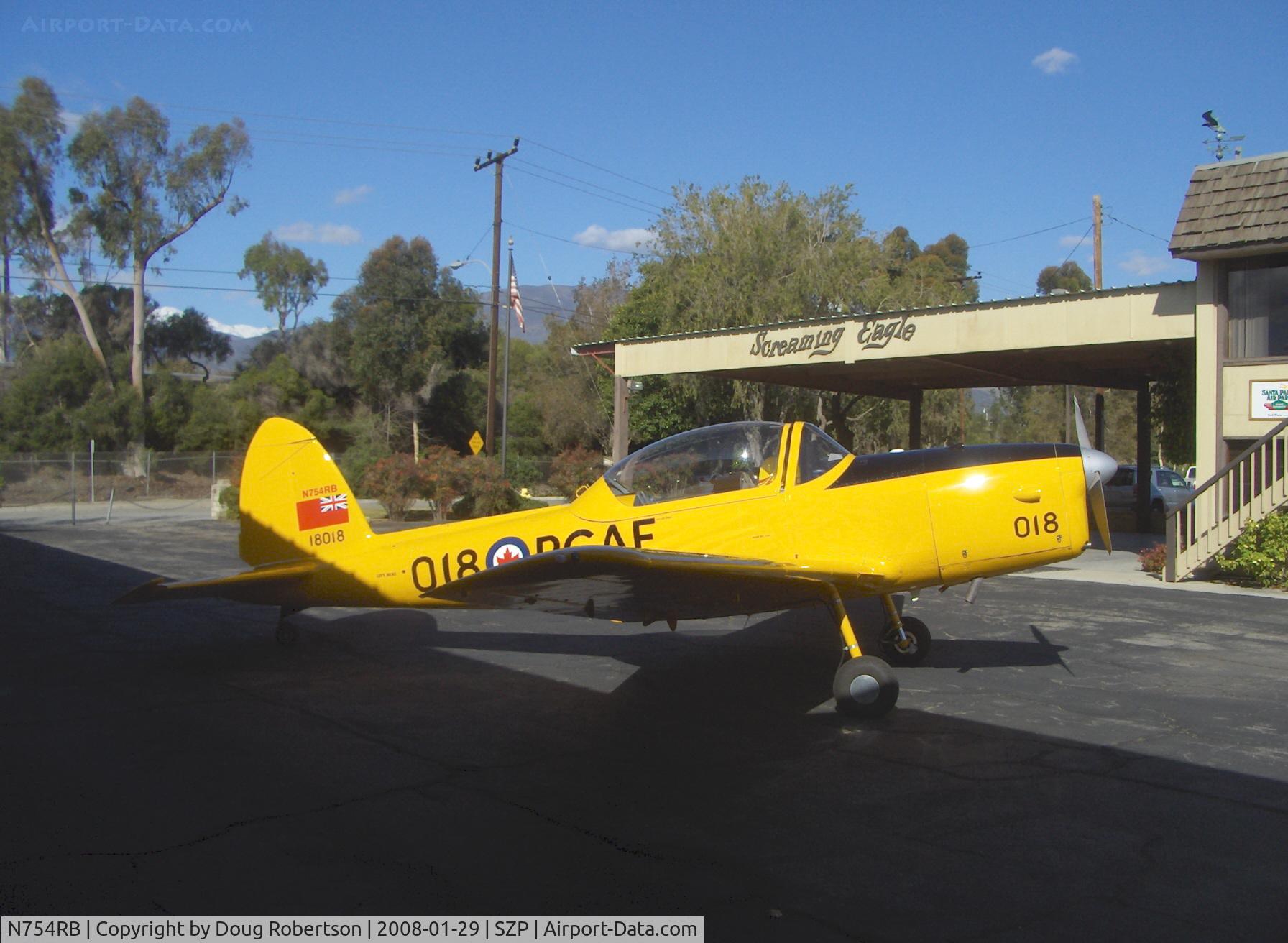N754RB, 1952 De Havilland DHC-1 Chipmunk T.10 C/N C1/0532, 1952 DeHavilland DHC-1 CHIPMUNK 145 Hp Bristol-Siddeley (D.H.) Gipsy Major 8