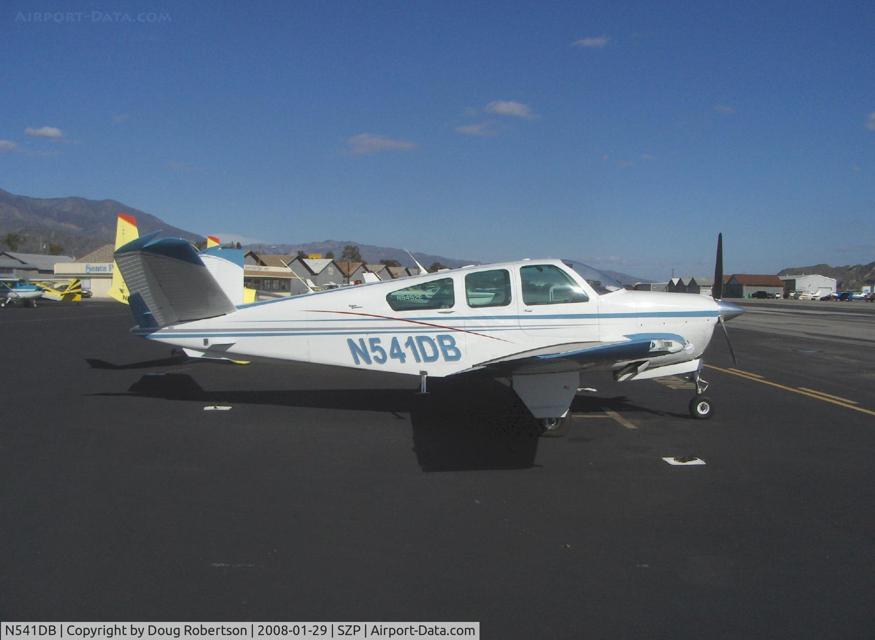 N541DB, 1964 Beech S35 Bonanza C/N D-7333, 1964 Beech S35 BONANZA, Continental IO-520-B 285 Hp