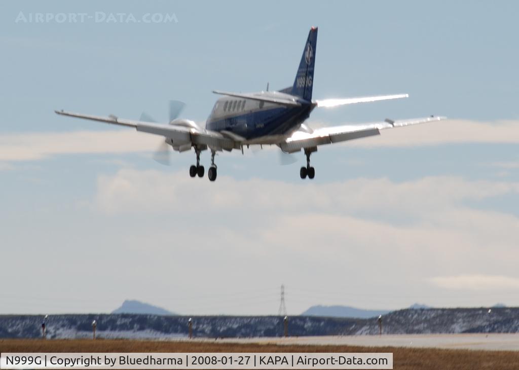 N999G, 1972 Beech A100 King Air C/N B-144, Black Hills Life Flight on approach to 17L