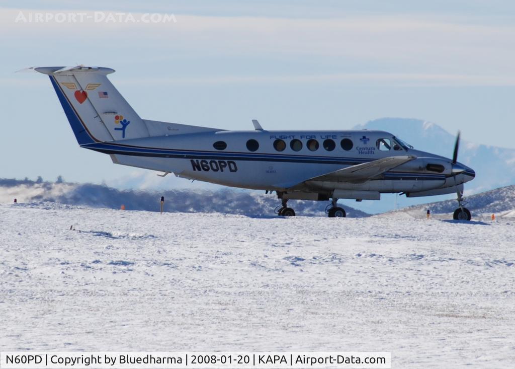 N60PD, 1975 Beech 200 Super King Air C/N BB-58, Waiting for Clearance on 17L.