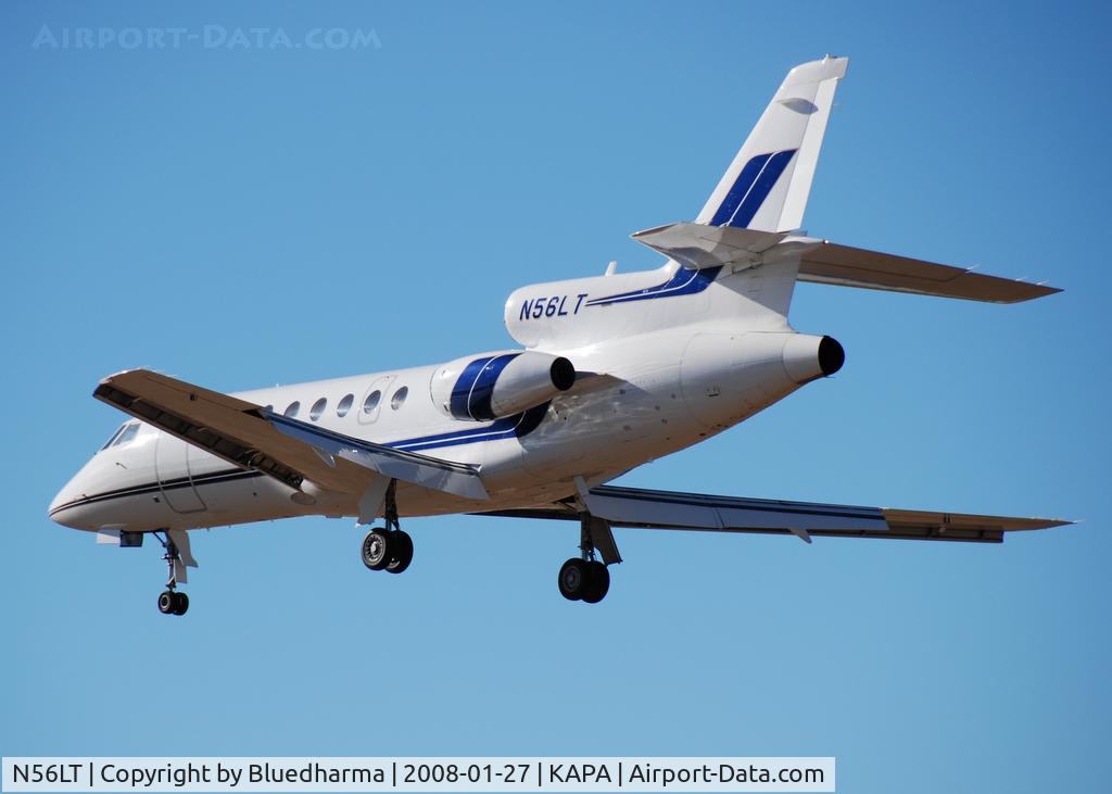 N56LT, 1980 Dassault Falcon 50 C/N 21, Approach to 17L.