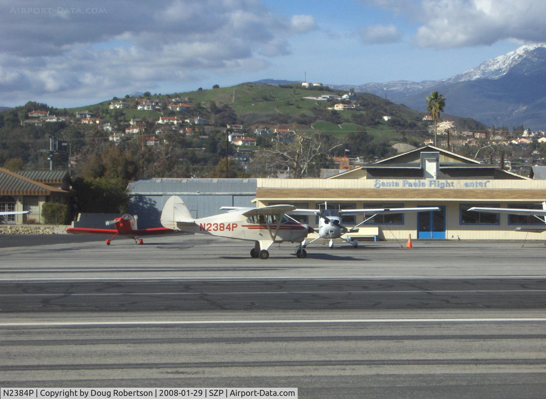 N2384P, 1955 Piper PA-22-150 Tri-Pacer C/N 22-2775, 1955 Piper PA-22-150 TRI-PACER, Lycoming O-320 150 Hp, taxi to Rwy 22