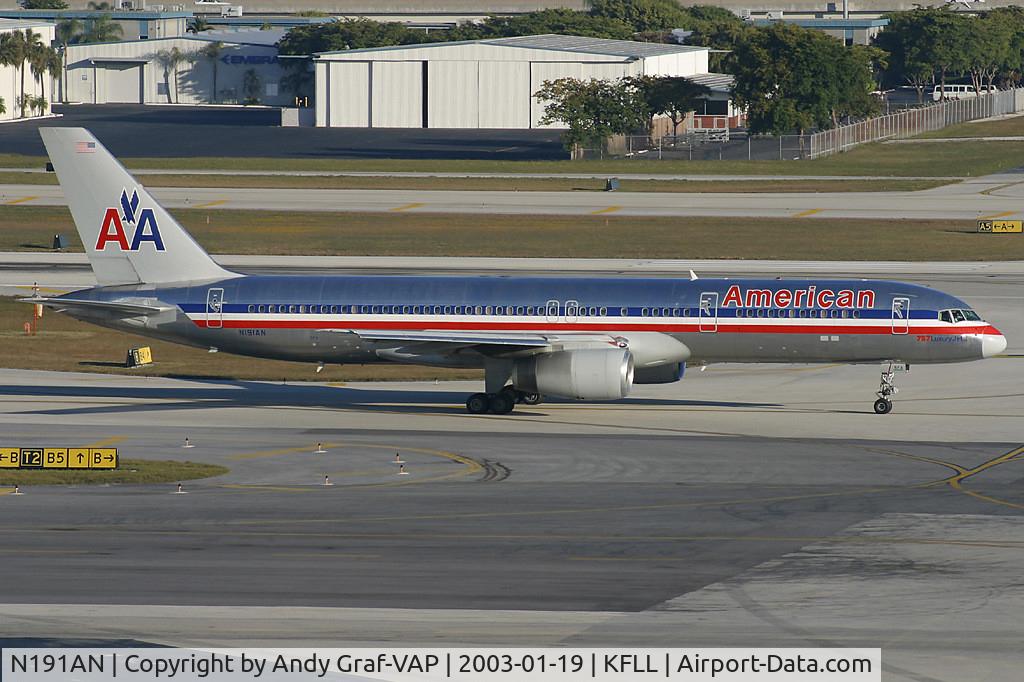 N191AN, 2001 Boeing 757-223 C/N 32385, American Airlines 757-200