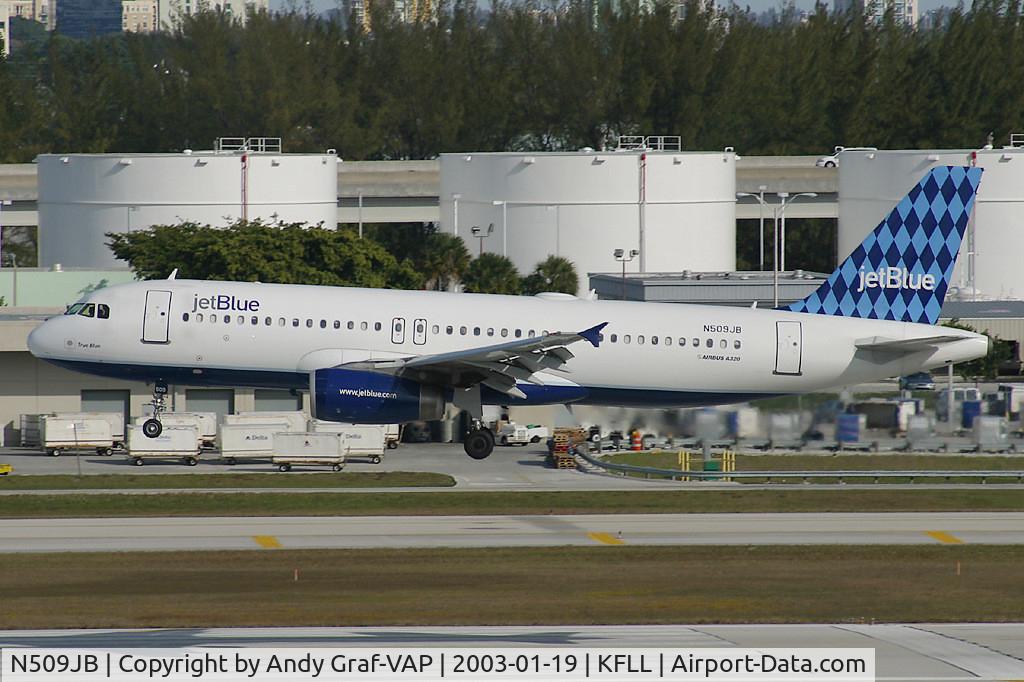 N509JB, 2000 Airbus A320-232 C/N 1270, Jetblue A320