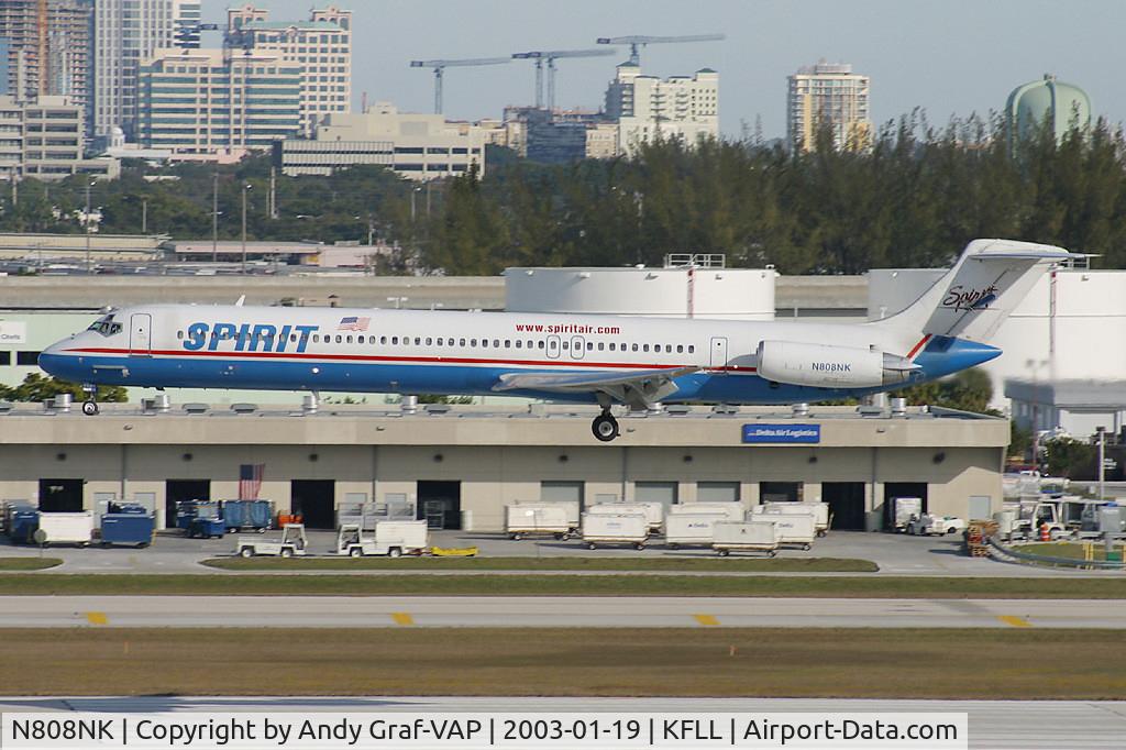 N808NK, 1988 McDonnell Douglas MD-83 (DC-9-83) C/N 49504, Spirit MD80