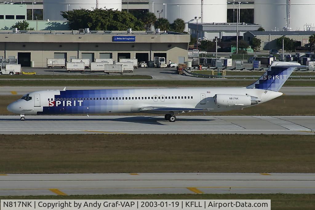 N817NK, 1983 McDonnell Douglas MD-82 (DC-9-82) C/N 49141, Spirit MD80